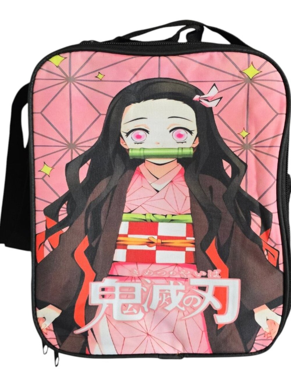 Demon Slayer Nezuko Kamado Insulated Lunch Bag Anime Crossbody Cooler Case Tote
